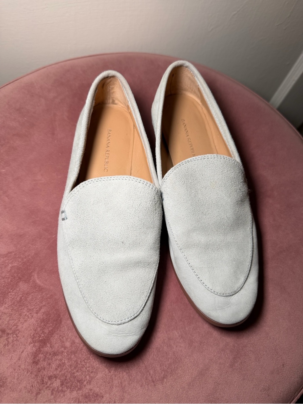 Banana Republic Women’s Light Blue Suede Loafers
